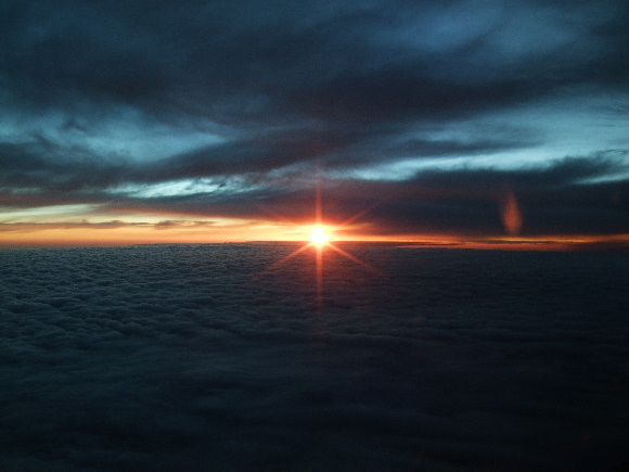 雲海からの日の出の瞬間.JPG